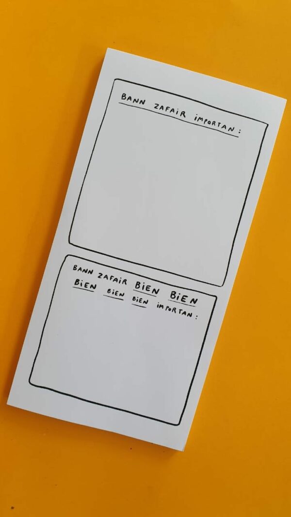 Memo 10 x 20