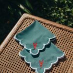 Sets de 2 Serviettes Brodées 