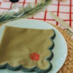 Sets de 2 Serviettes Brodées 