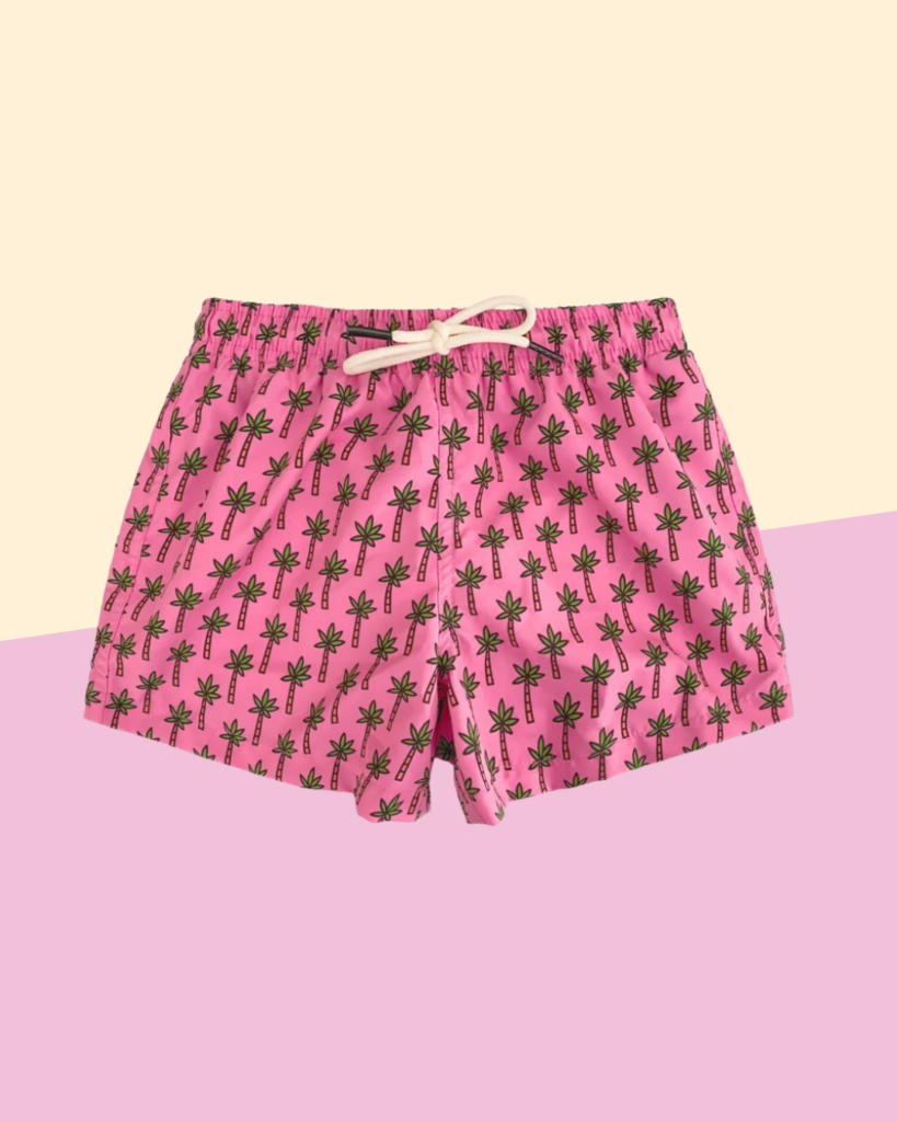 Short de Bain pour enfant Pink Palms