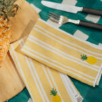 PIKNIK - set de 2 serviettes de table jaunes