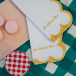 PIKNIK - set de 2 serviettes de table jaunes