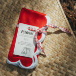 PIKNIK - set de 2 serviettes de table rouges